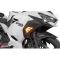 TST Industries Nexus Standard LED Front Turn Signals for Kawasaki Ninja Sportbikes -Type 2